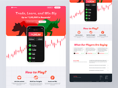 Ultimate Financial Gaming App Landing Page | Web Design | UIUX designinspiration digitaldesign dribbbleshot landingpagedesign marketingdesig productdesign responsivedesign ui design uiux uiuxdesign user interface userexperience userinterface ux design web designer webdesign webdesignagency webdevelopment webpage