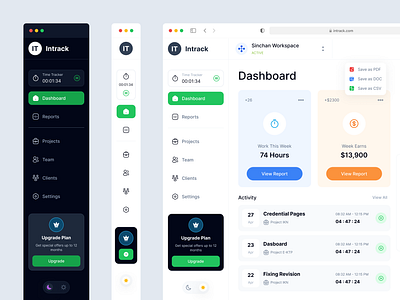 Time Tracker by Indev on Dribbble