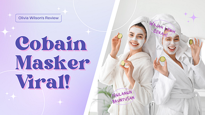 Masker Kecantikan Viral YouTube Thumbnail beauty branding canva canvatemplate design design graphic v graphic design youtube youtube thumbnail