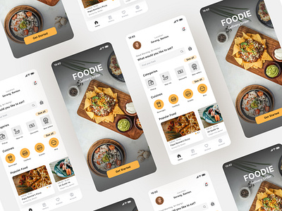 Food Mobile App app design figma graphic design mobile app ui uiux