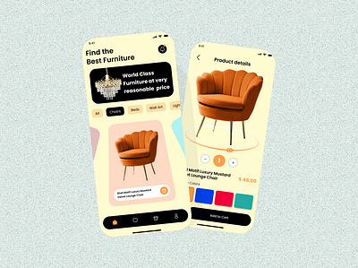 Furniture Buying E-Commerce Application challenge design ecommerce ui user research userinterface uxdesign