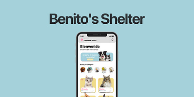 Benito's Shelter - Pet Adoption Mobile App adoption app design diseño figma flat minimal mobile mobile app pet pet adoption ui ux ux ui uxui