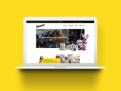 Energizer Industrial graphic design ux uxui web design website design