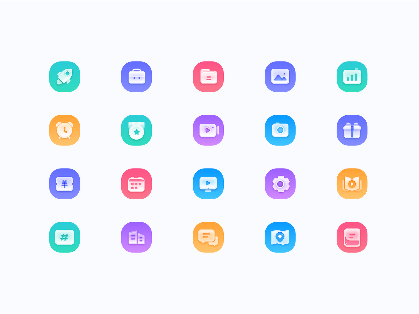 Colorful icons by zoe02 zhao on Dribbble