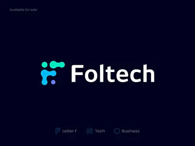 F Tech Logo abstract artificial inteligence blockchain computing crypto data ecommerce f tech logo finance financia hardware logo logo designer logotype modern saas software symbol tech technology