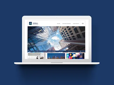 Amherst Capital graphic design ux uxui web design website design