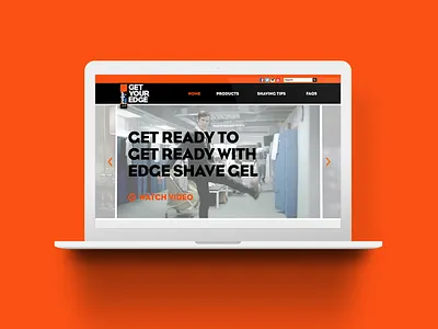 Edgewell Men's Care graphic design ux uxui web design website design