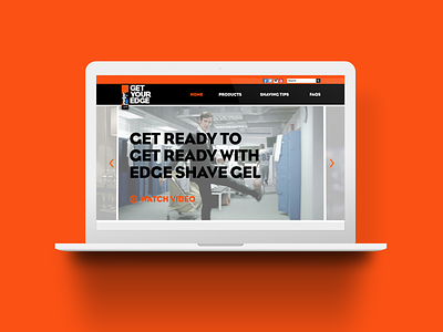 Edgewell Men's Care graphic design ux uxui web design website design