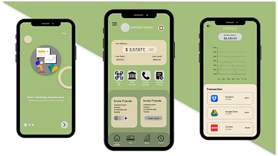 Banking App app branding design graphic design illustration typography ui ux vector