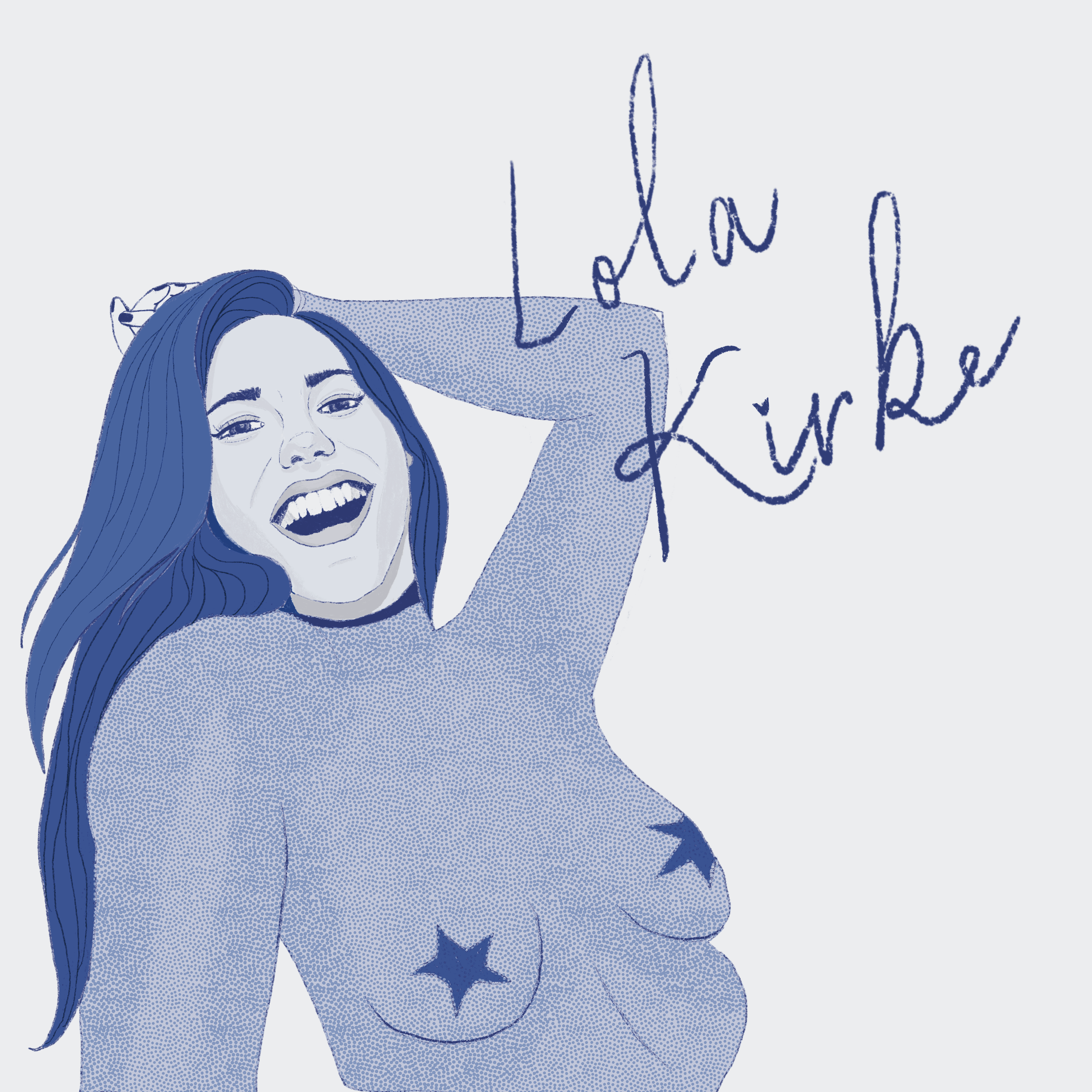 Lola Kirke digital art drawing illustration illustrator portrait procreate