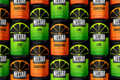 NECTAR | Spiked Sparkling Water branding design graphic design hardseltzer logo packaging typography