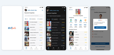 Wellpals Appointment booking app app branding figma graphic design ui ux