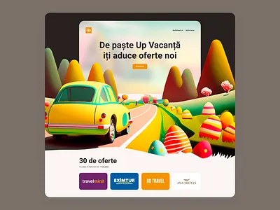 Up Travel Landing Page agency booking branding colorful eastern front end graphic design illustration landingpage onepage travel ui webdesign webflow