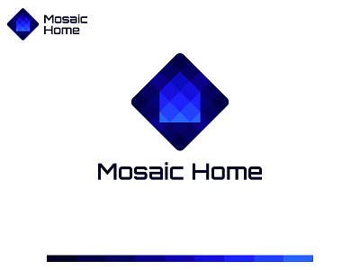 Mosaic Home logo bluecolorlogo brandidentity branding colourfullogo dribblelogo homelogo logo logodesign logodesigner mosaichomelogo mosaiclogo professionallogo squarelogo visuallogo