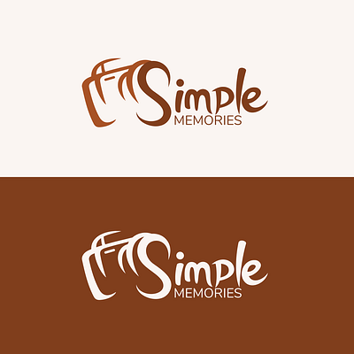 Logo Design for Simple Memories branding camera camera photography commission design freelance work graphic design logo logo design branding photography typographic typography vector