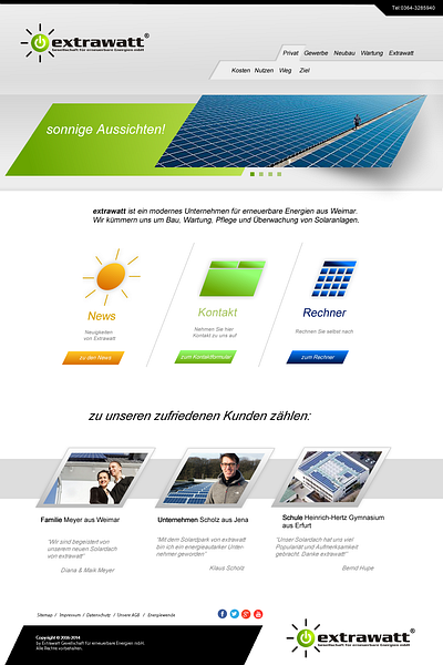 Extrawatt adobe xd dächer energie extrawatt grün solar uxui weimar