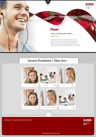 Audia adobe adobe xd audia erfurt hören hörgeräte steffen harder ton ui ux ux ui webdesign xd