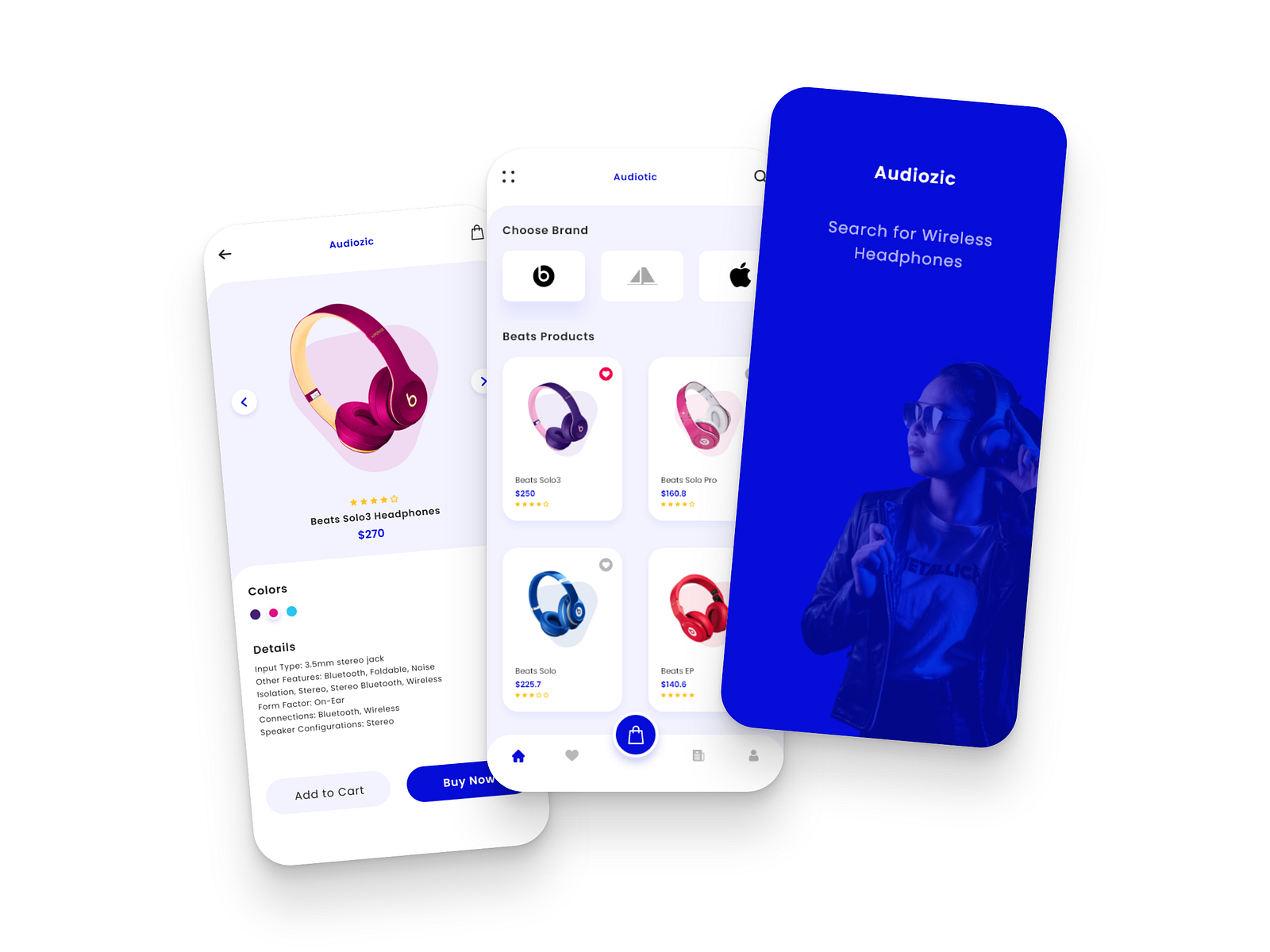 Audiozic a Ecommerce App by Mohammed Affan on Dribbble