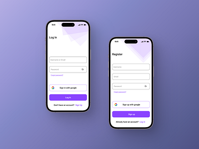 Sign Up/ In ui