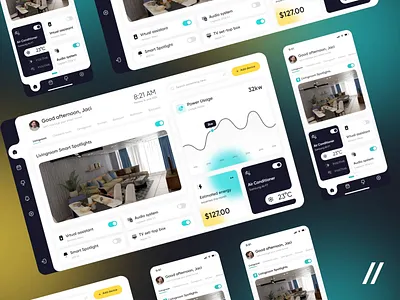 Smart House Web Platform 3d 3d model android app app interaction dashboard design ios mobile mobile app mobile ui online platform smart home track ui ux web web deisgn website