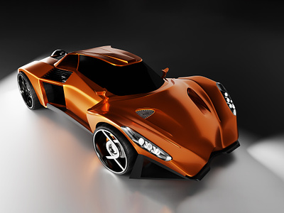 Rocket League Car Design 3d branding design