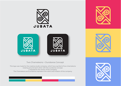 Jubata Logo Design brand identity branding graphic design logo logo animal logos