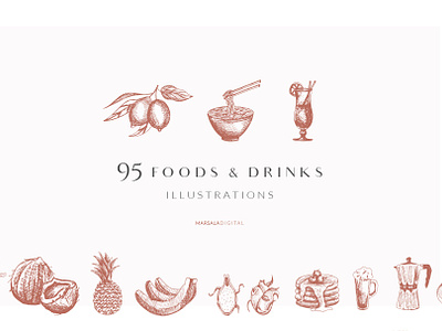 Food & Drinks Logo Elements