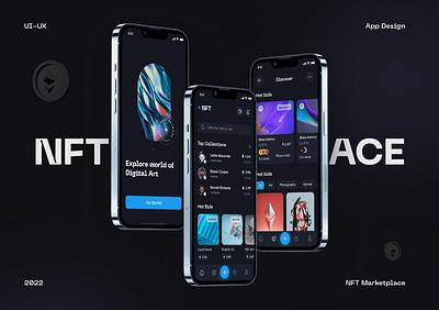 NFT MARKETPLACE app design design product design ui ux