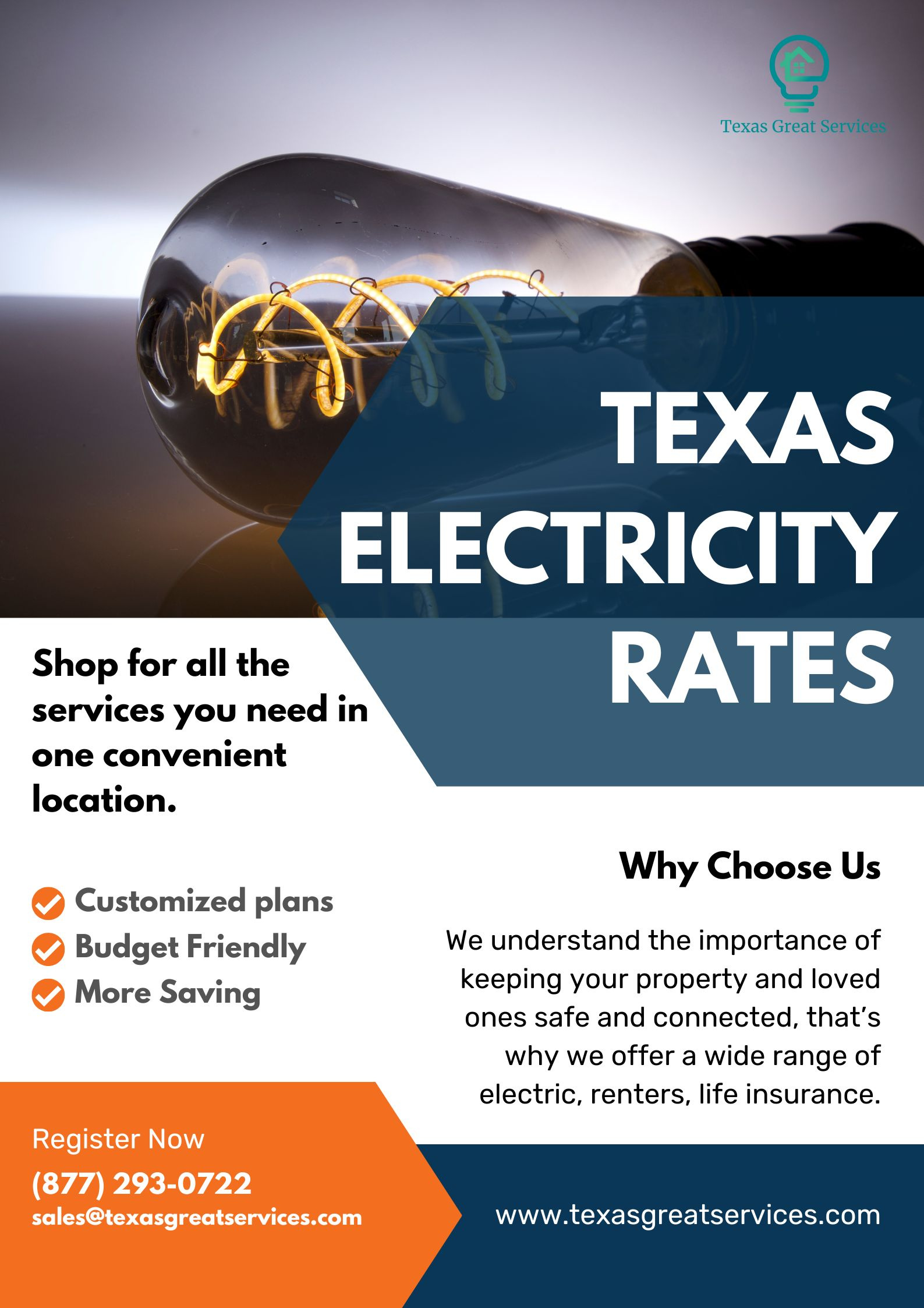 Texas Electricity Rates by Texas Great Services on Dribbble