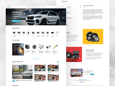 Car Parts Landing Page branding carsite design spareparts ui ux webpage website websiteui webui