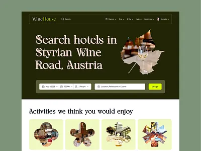 Wine House - Product Landing Page Design alcohol website design dribbble drink food and beverage glass gradient illustration interaction liquor website design principle product red typography ui ux web design website wine wine website design