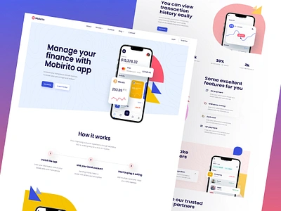 Mobile App Landing Page agency app app landing app landing page app template clean app creative app figma landing page free landingpage mobile mobile app landing page modern portfolio themeforest web service web template website