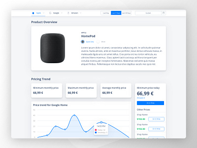 Smart Speaker Web App design interface ui