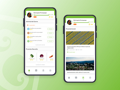 Shared Garden Mobile App design interface ui