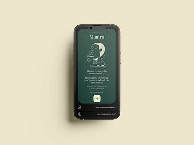 Mantra - an app designed for people with anxiety app design mental health ux