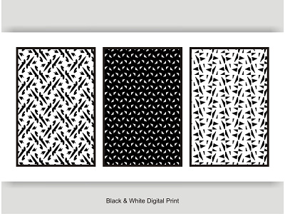 Black & White Digital Print element