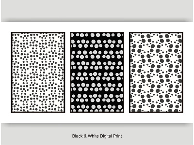 Black & White Digital Print element