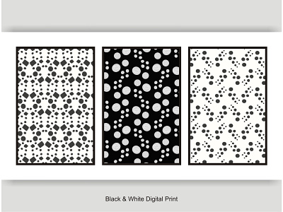 Black & White Digital Print element