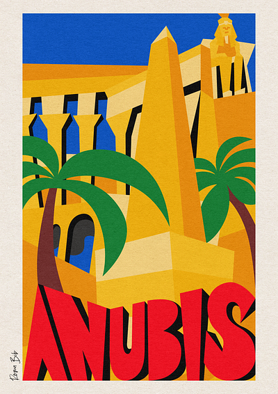 Anubis art design digital art graphic design illustration poster print vector