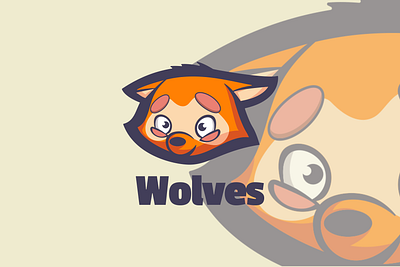 Wolves animal branding cute mascot design graphic design illustration logo vector