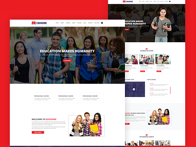 Education Bootstrap Template for College - Eduhome bootstrap html5 modern responsive university