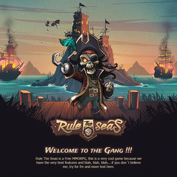 Rule the Seas UX/UI game interface game ui game ux gamification mmorpg pbbg pirates