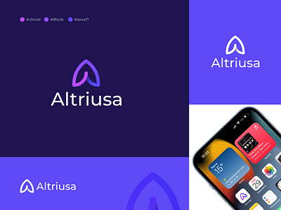 logo, Letter a logo, Altriusa logo design a later logo a logo a logo design app icon app logo brand branding design graphic design illustration logo modern a logo typography vector