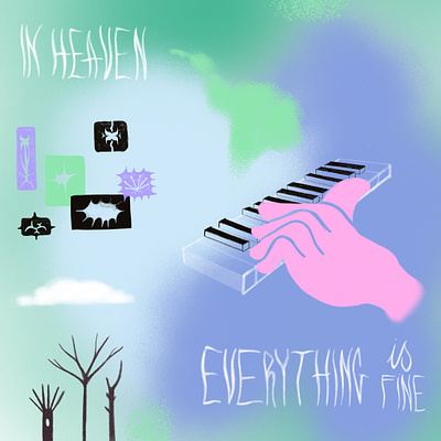 in heaven everything is fine alex g design illustration music procreate spring
