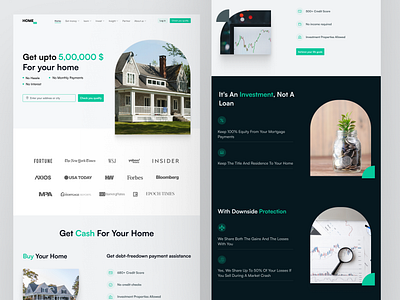 Home.LLC landing page redesign branding design illustration typography ui ux