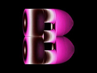 36 Days of Type - B 36 days of type 36daysoftype animation cavalry design generative design gradient graphic design kinetic type motion motion design motion graphics type type design type in motion typography