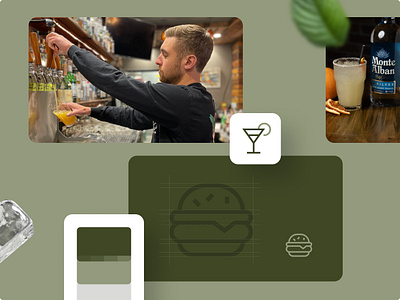 Cedar Room - Styles bar beverag caffe cedar design drink green restaurant ui ux