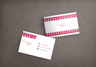 Creative Business Card with Design business card creative design employee card fashionable card id card identity card luxury card pink card visiting card