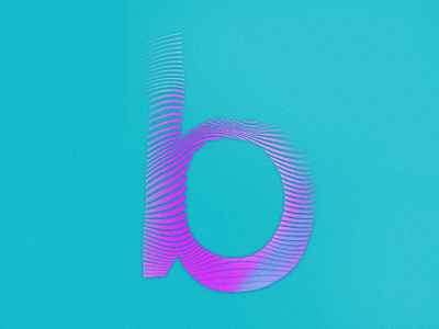 Letra B 36daysoftype 36daysoftype10 abstract b design gradient grain graphic design illustration illustrator lines ondas photoshop texture type design type designer types typography wave waves