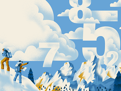 Chronika - Website adventure daniele simonelli dsgn explorer illustration mountains numbers quest texture vector website